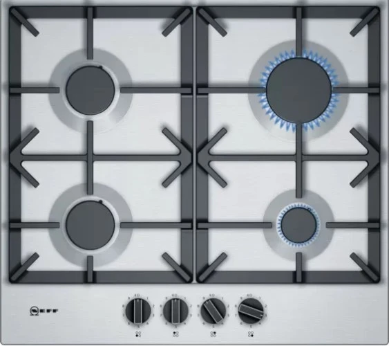 NEFF N70 T26CIP8N0 58cm Gas Hob - Stainless Steel