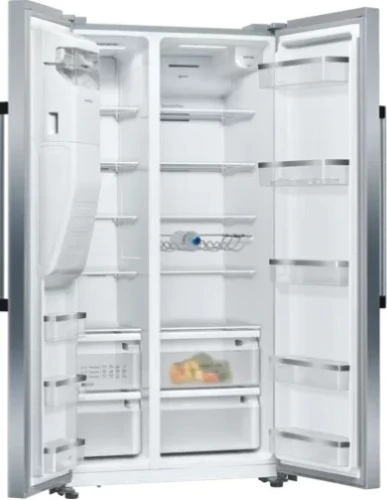 NEFF N70 KA3923IE0G Frost Free American Fridge Freezer - Stainless Steel Effect