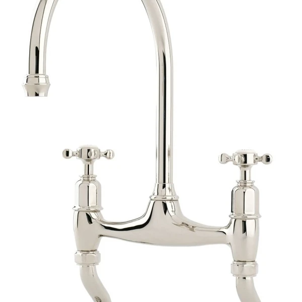 Perrin and Rowe Ionian Mixer Tap - Crosshead Handles 
