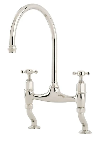 Perrin and Rowe Ionian Mixer Tap - Crosshead Handles 