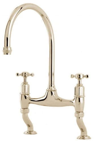 Perrin and Rowe Ionian Mixer Tap - Crosshead Handles 