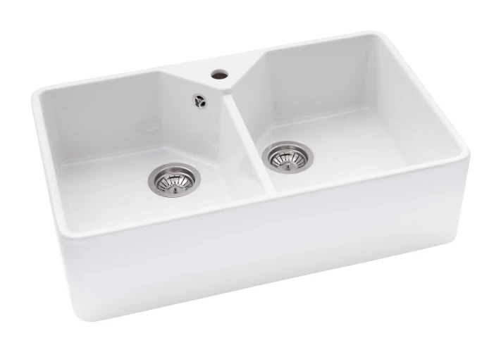 Reginox Dublin Ceramic Undermount Sink White 900