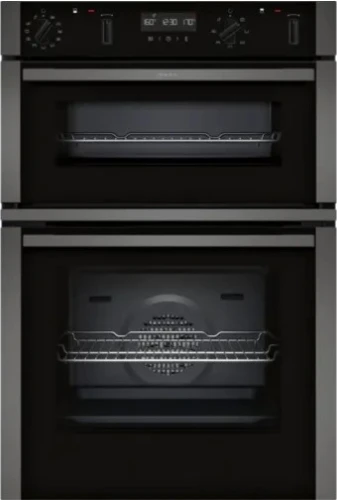 NEFF N50 U2ACM7HG3BElectric Pyrolytic Double Oven - Graphite Grey