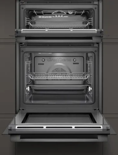 NEFF N50 U2ACM7HG3BElectric Pyrolytic Double Oven - Graphite Grey