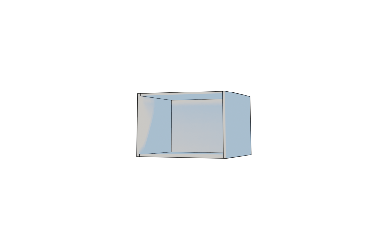 Open Fridge Top Unit