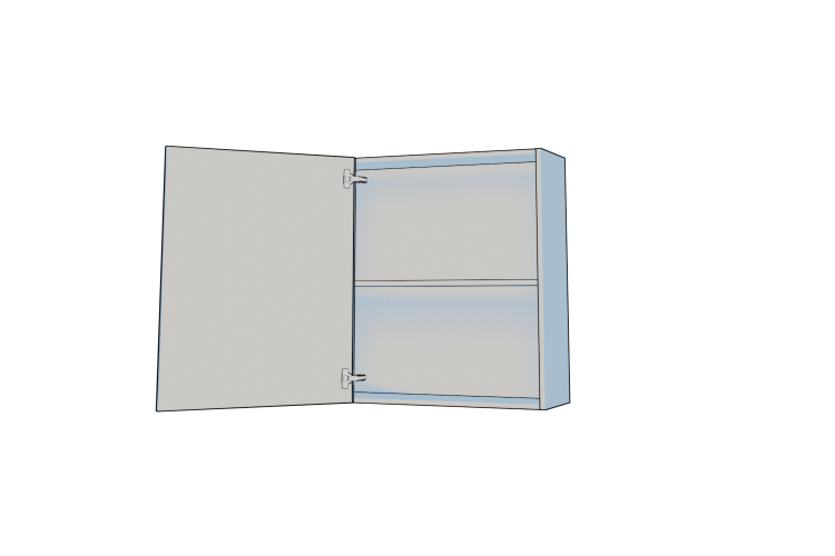 Single Corner Wall Unit