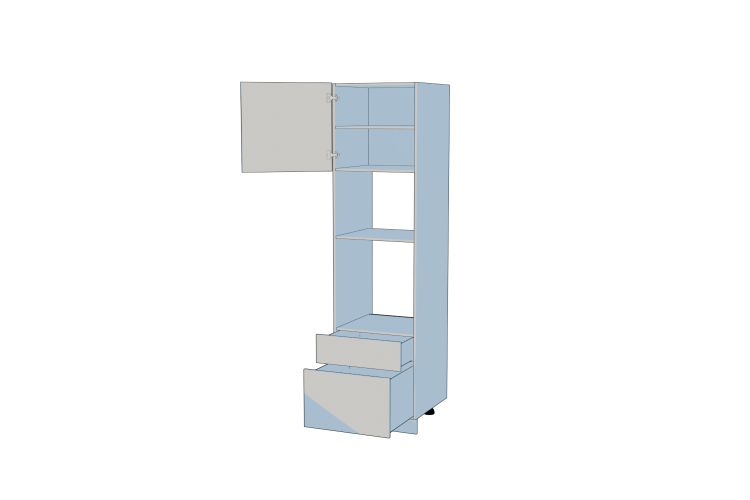  Tall Oven/Combi-Oven Housing with Drawers