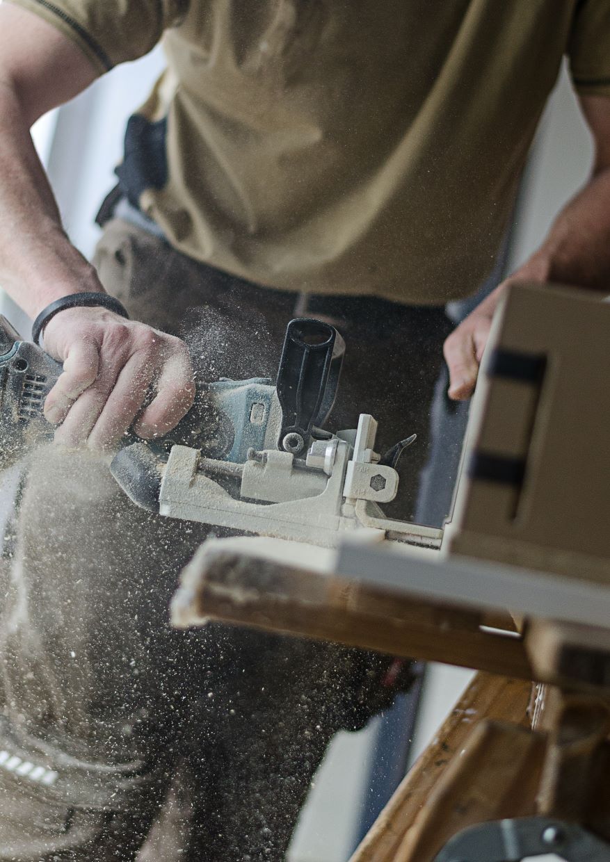 Tradesman working